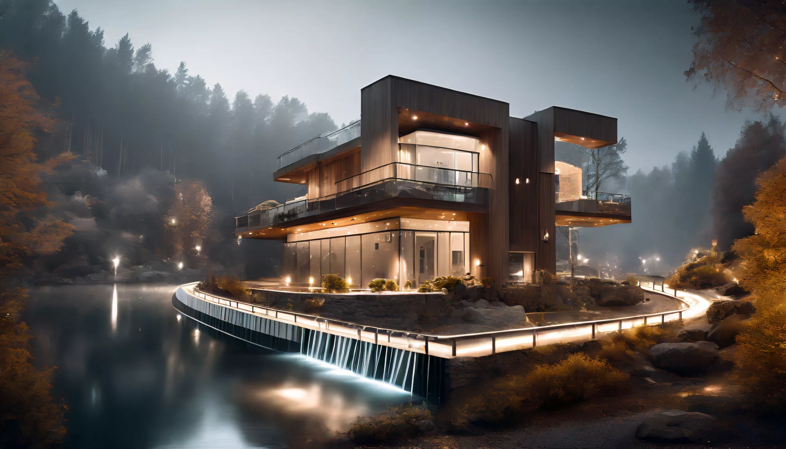 Hydro Power in a futuristic looking home