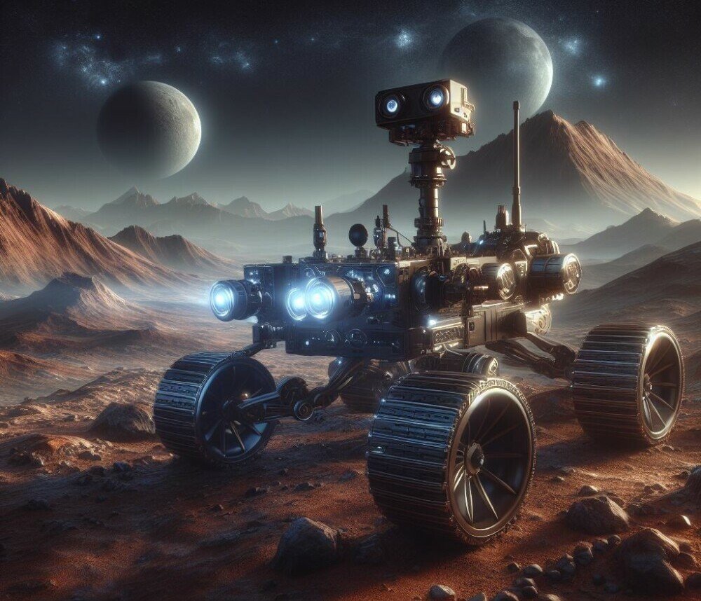 Rover on mars