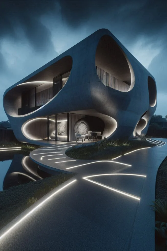 Energy-efficient modern home